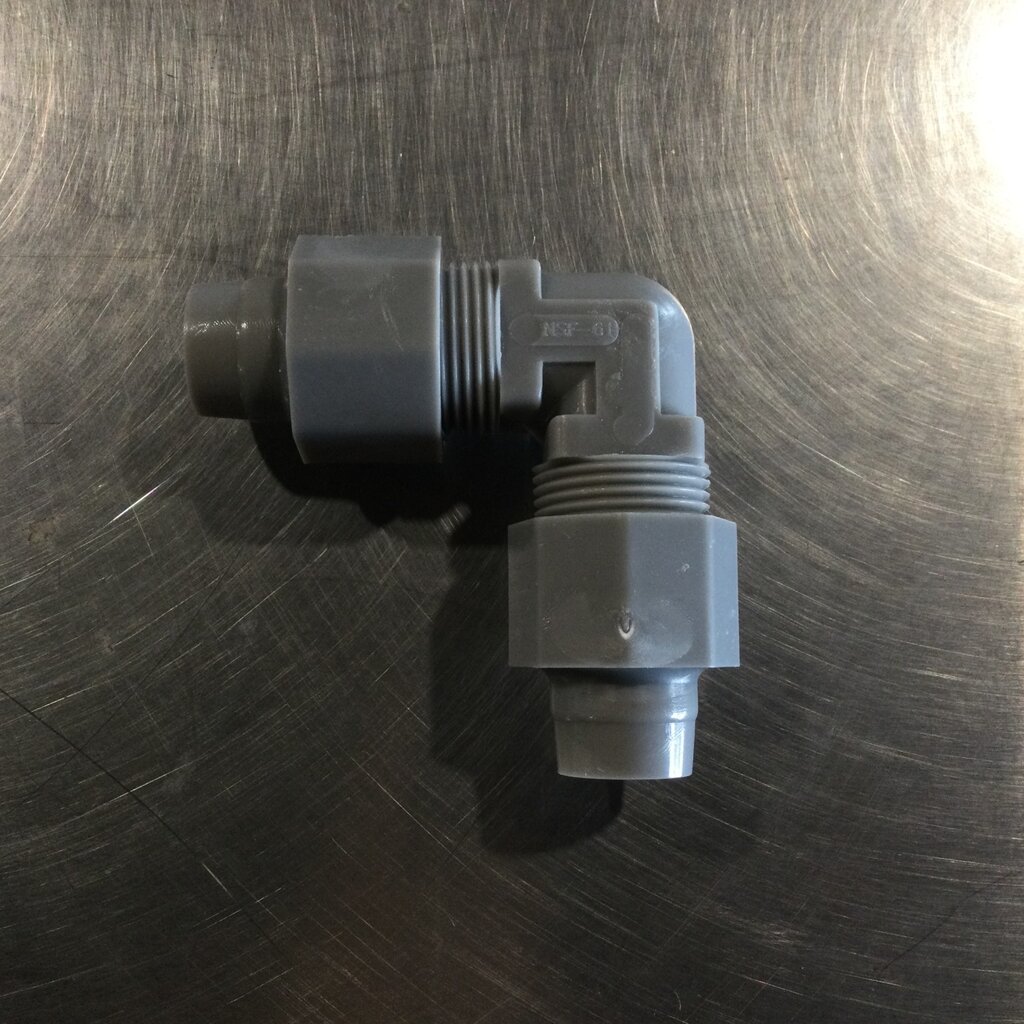 MUELLER LS CHILLER SIGHT GLASS PLASTIC 90° ELBOW