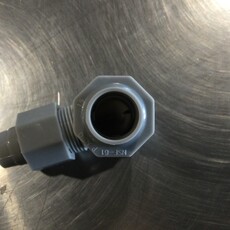 MUELLER LS CHILLER SIGHT GLASS PLASTIC 90° ELBOW