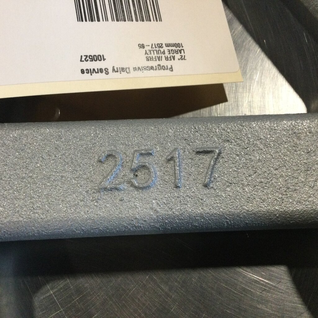 VES 72" AFR /AFRS LARGE PULLEY 100mm 2517-65 PC-1686