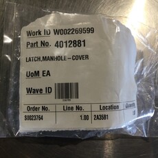 450 Gal. 8K DFK MILK TANK MANHOLE COVER LATCH