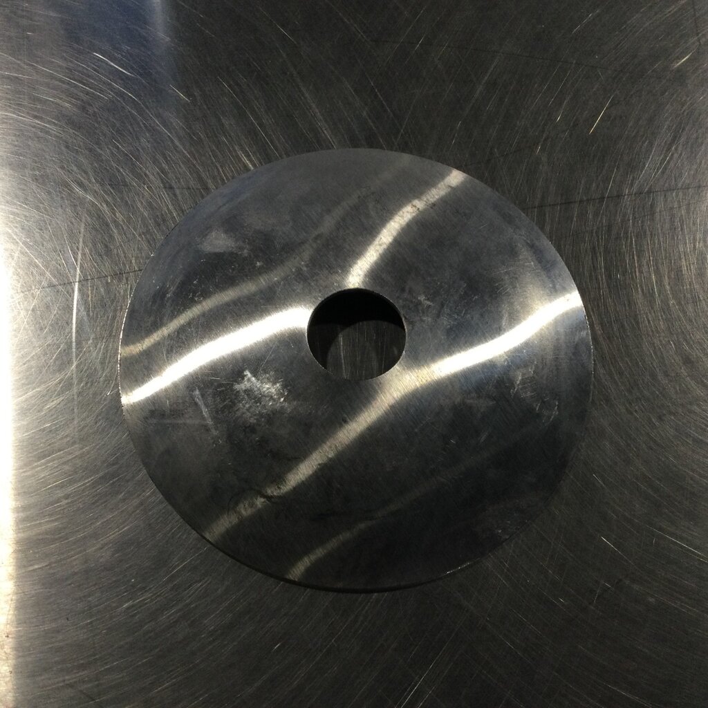 DIXON 5” dia. S/S WALL FLANGE W/ 1" TUBE HOLE