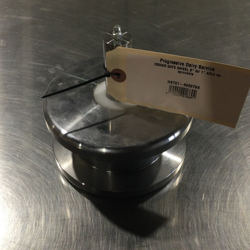 CROWD GATE WHEEL 6" W/ 1" AXLE No sprockets