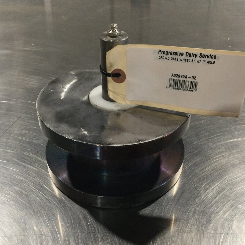 CROWD GATE WHEEL 6" W/ 1" AXLE