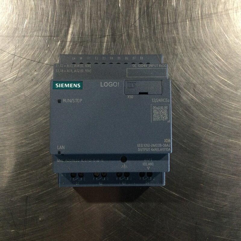 SIEMENS SIEMENS LOGIC MODULE W/O DISPLAY, ETHERNET PORT, 12/24 VDC, 8-DIGITAL INPUTS, 4-DIGITAL OUTPUTS
