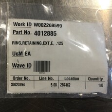 BOUMATIC 450 Gal. - 8K DFK MILK TANK 1/8 LATCH PIN RETAINING RING