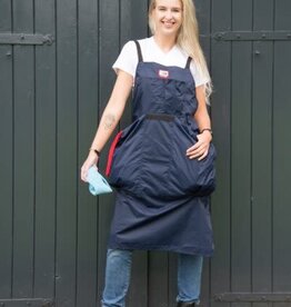 4D AG FASHION APRON W/ 2-LARGE TOWEL POCKETS NAVY BLUE (SHORT)