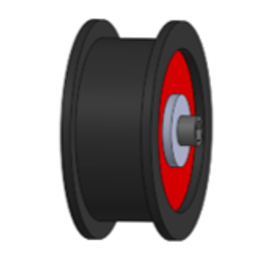 VES 72" FRP BELT TENSIONER IDLER W/ 3/8 BUSHING & HARDWARE