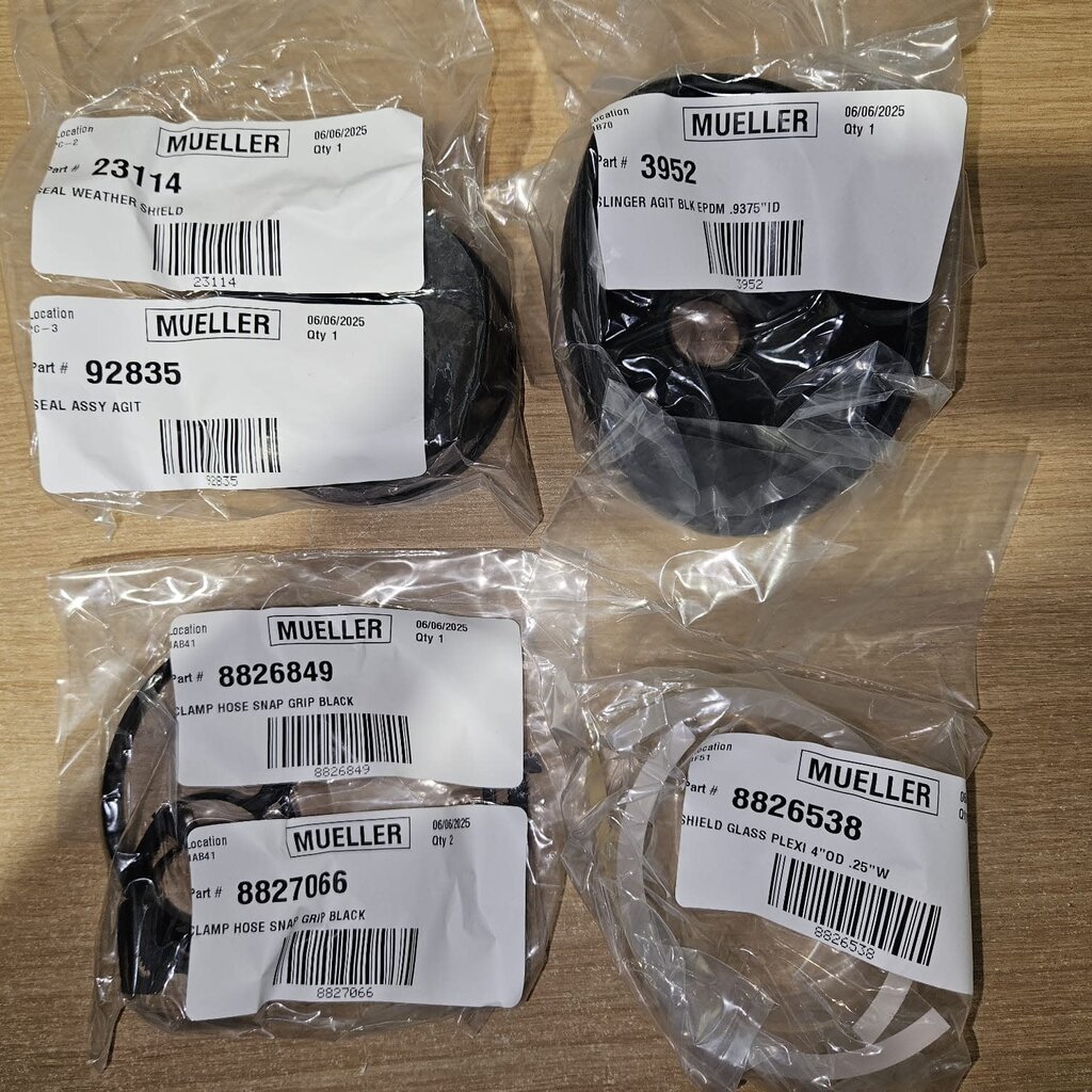 MUELLER AGITATOR PLEXIGLASS WEATHER SHIELD