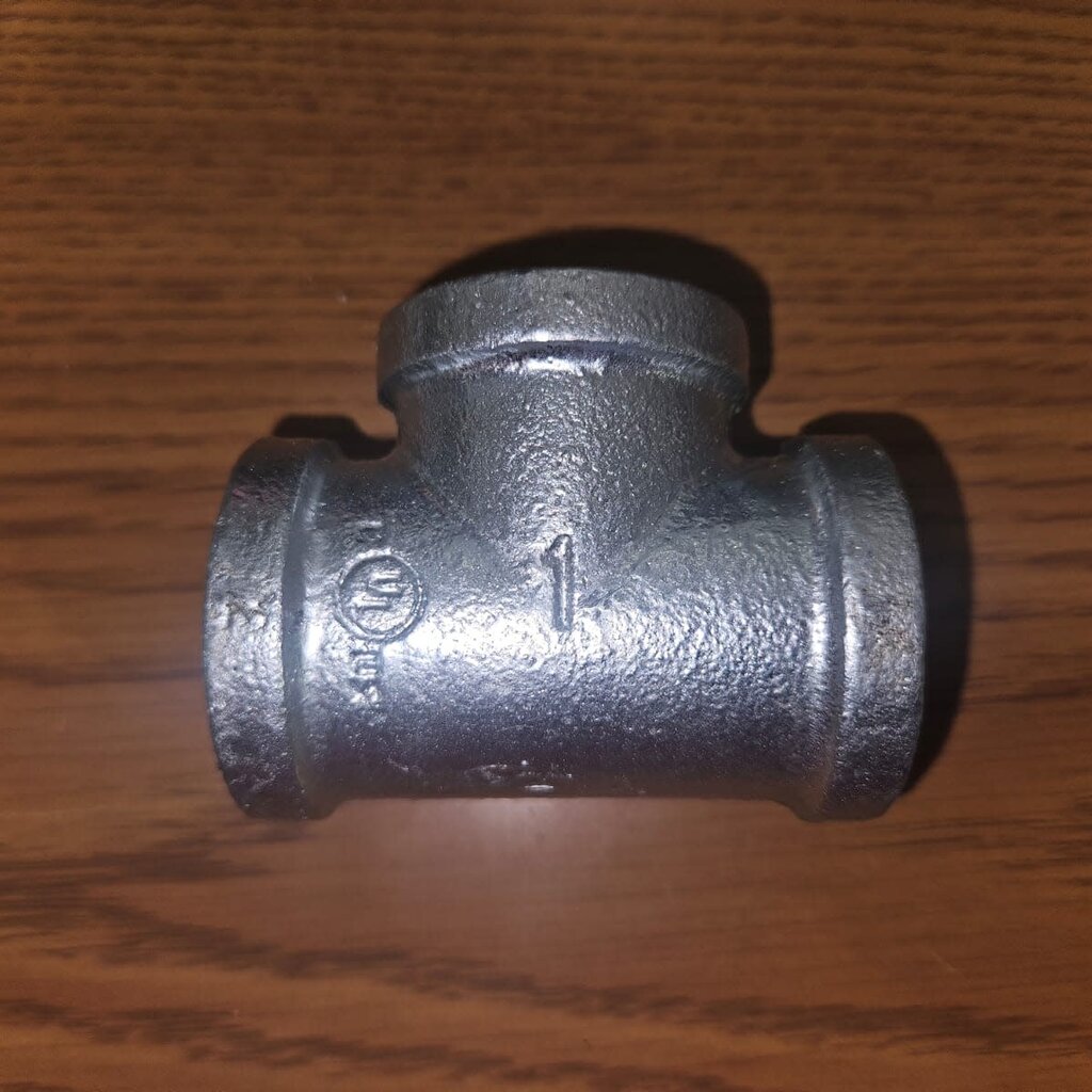 1" THREADED GALVANIZED TEE