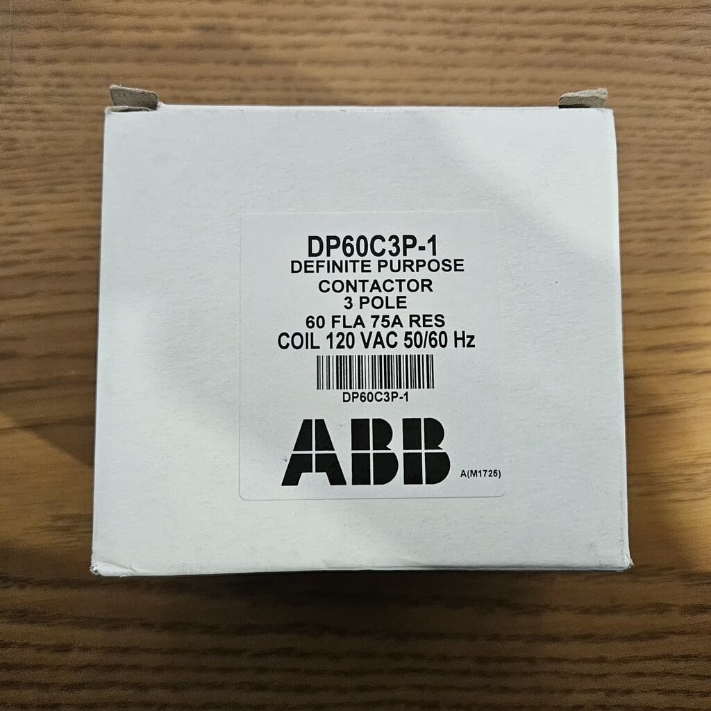 CONTACTOR - 3-POLE - 60A - 120VAC