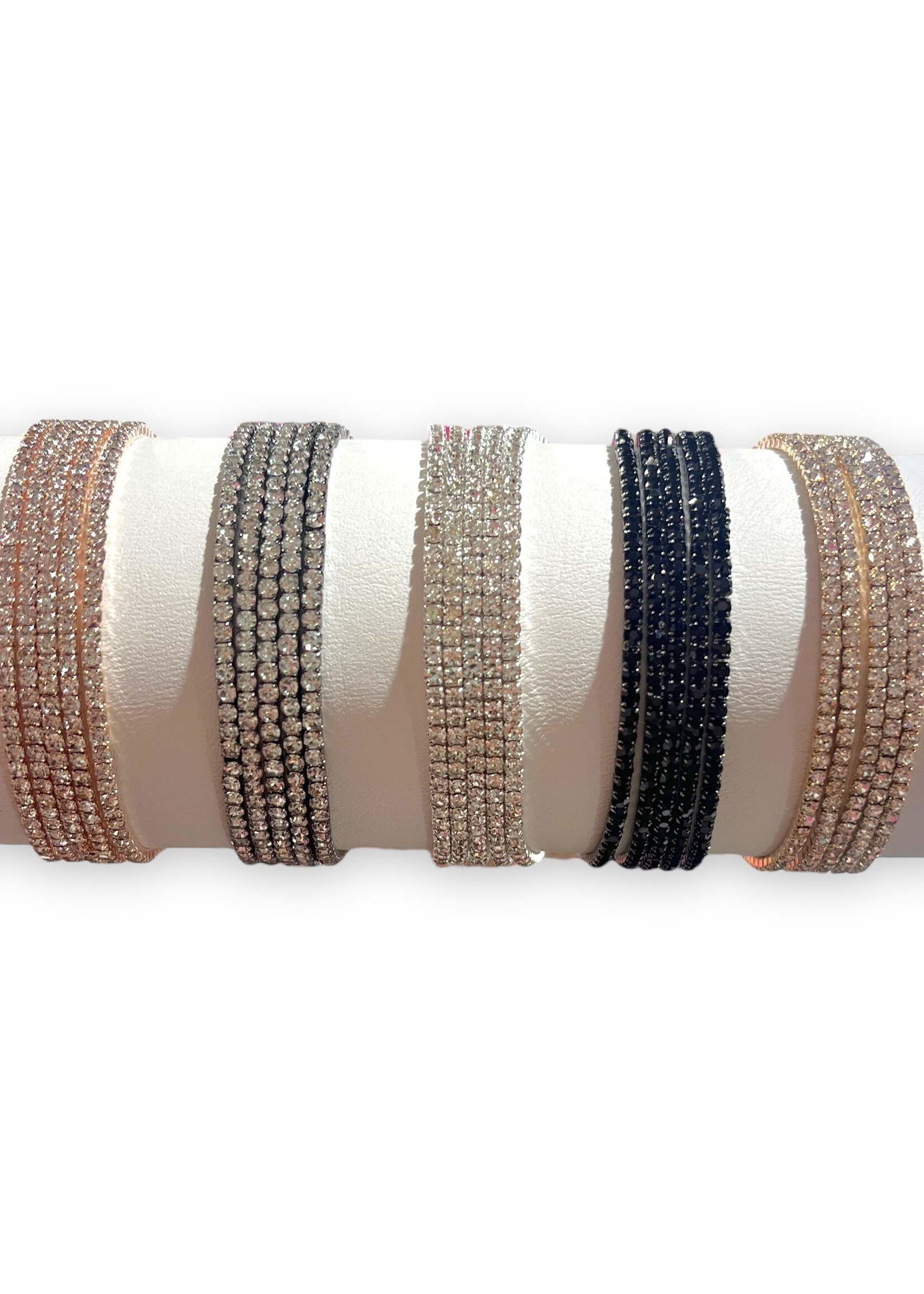 JDB Extra Skinny Crystal Stretch Bracelet