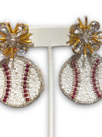 JDB Fancy Baseball Earrings
