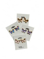 JDB Butterfly Stone Stud Earrings