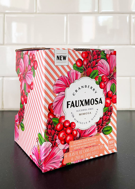 Fauxmosa Cranberry with Hibiscus & Ginger 4-Pack