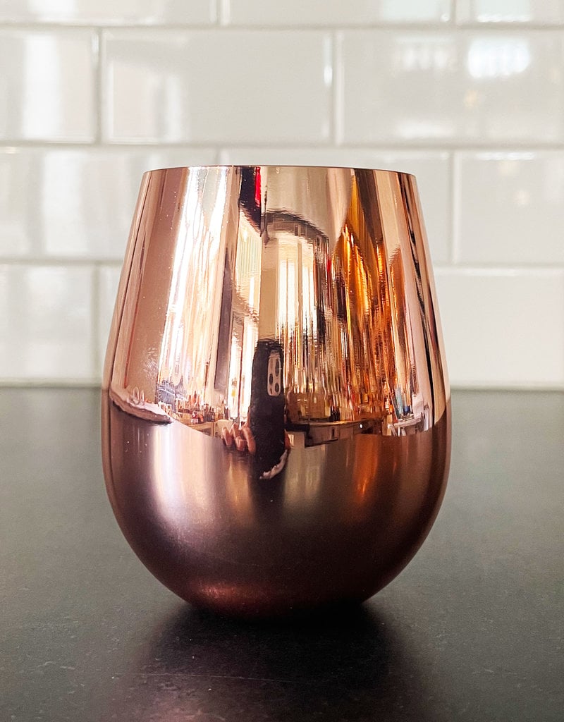 Copper Stemless Wine Glass