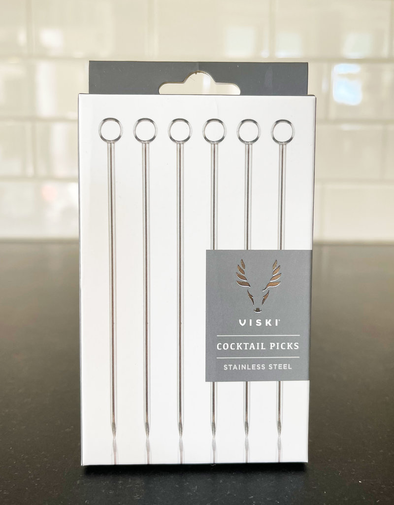 Stainless Steel Cocktail Picks (Set of 6)