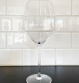 Angled Crystal Burgundy Glass