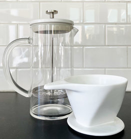 Pour Over Press Coffee Brewer
