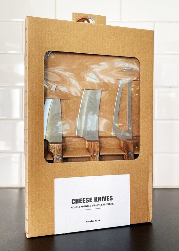 Nicolas Vahé 3-Piece Stainless Steel Cheese Knife Set