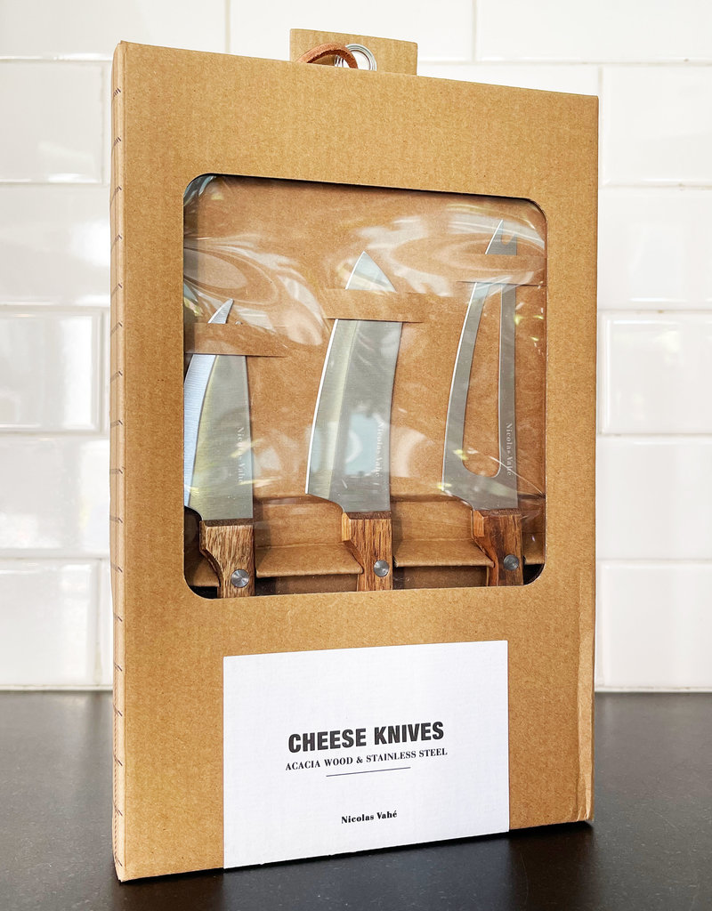 Nicolas Vahé 3-Piece Stainless Steel Cheese Knife Set