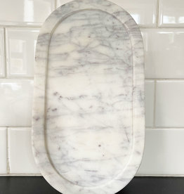 Essential Marble Oval Serving Tray