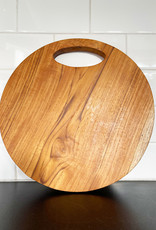 Round Teak Cutting Board