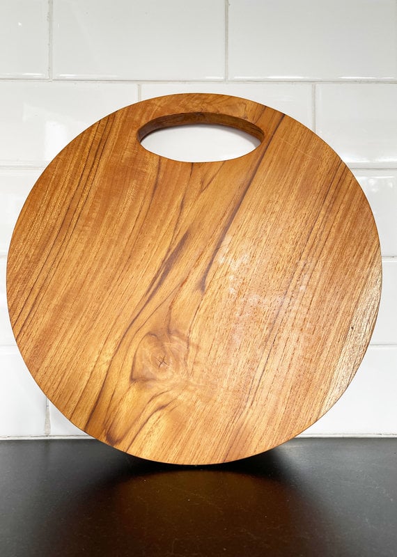 Round Teak Cutting Board