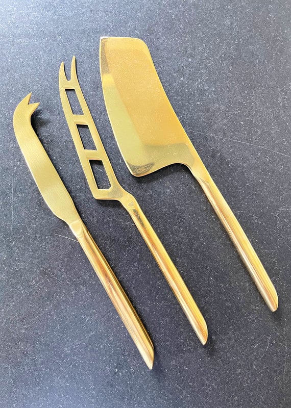 Gold Cheese Knife Set