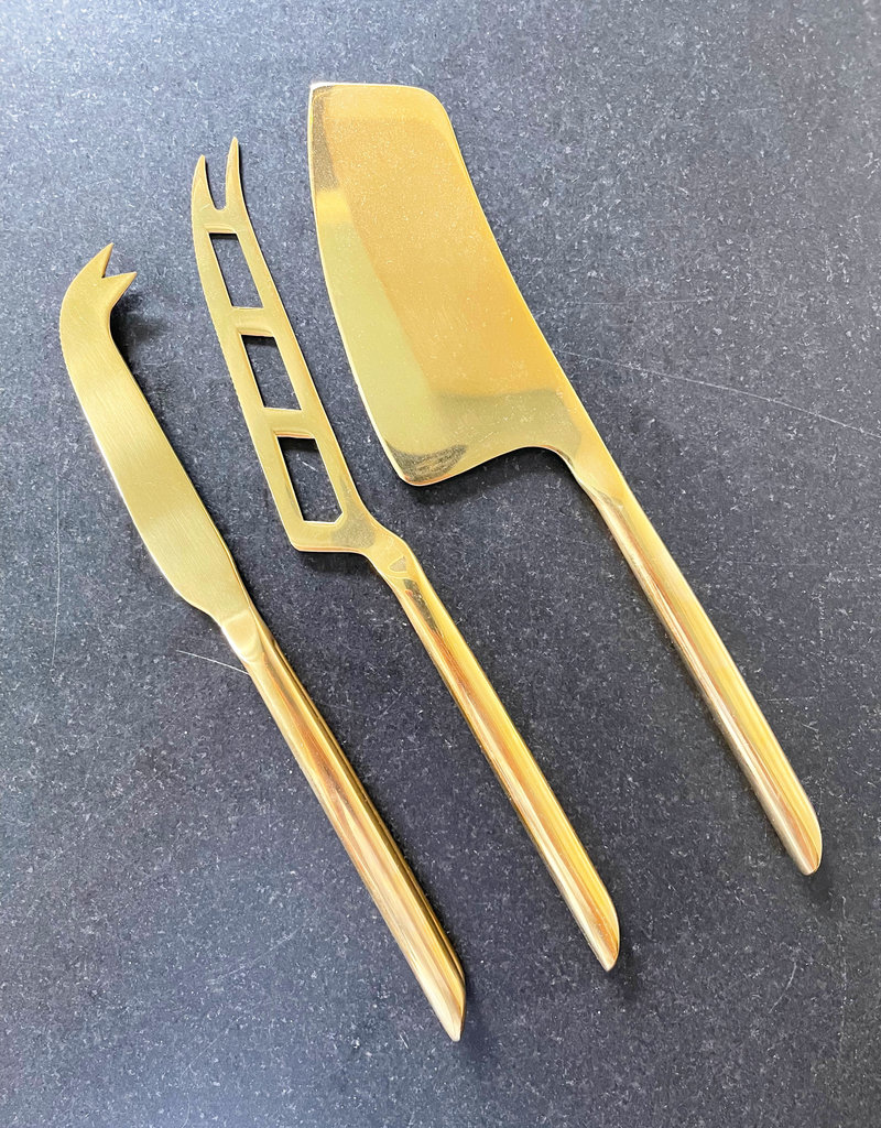 Viski Gold Cheese Knife Set