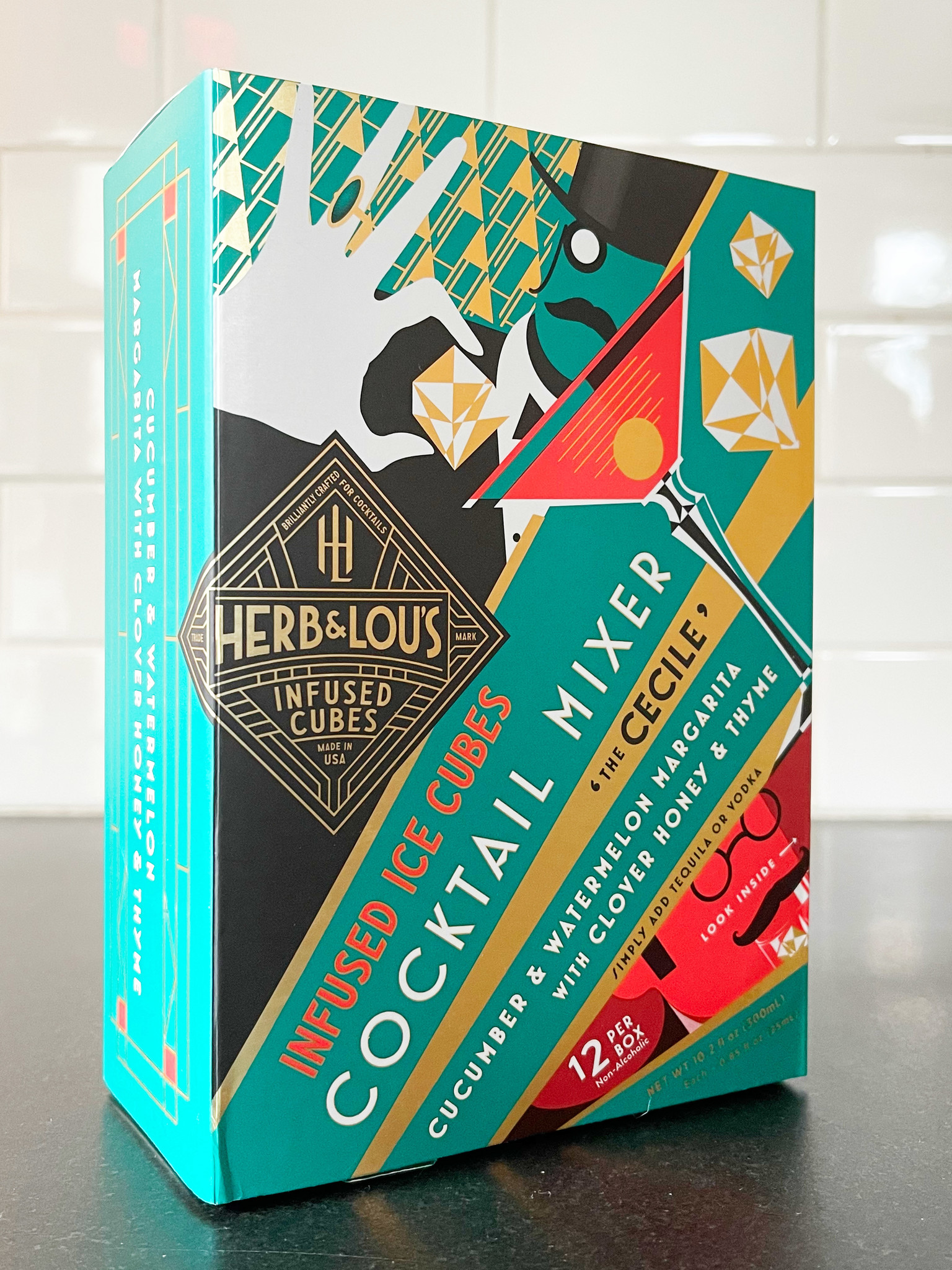  Herb & Lou's Infused Cubes Cocktail Mixers - The