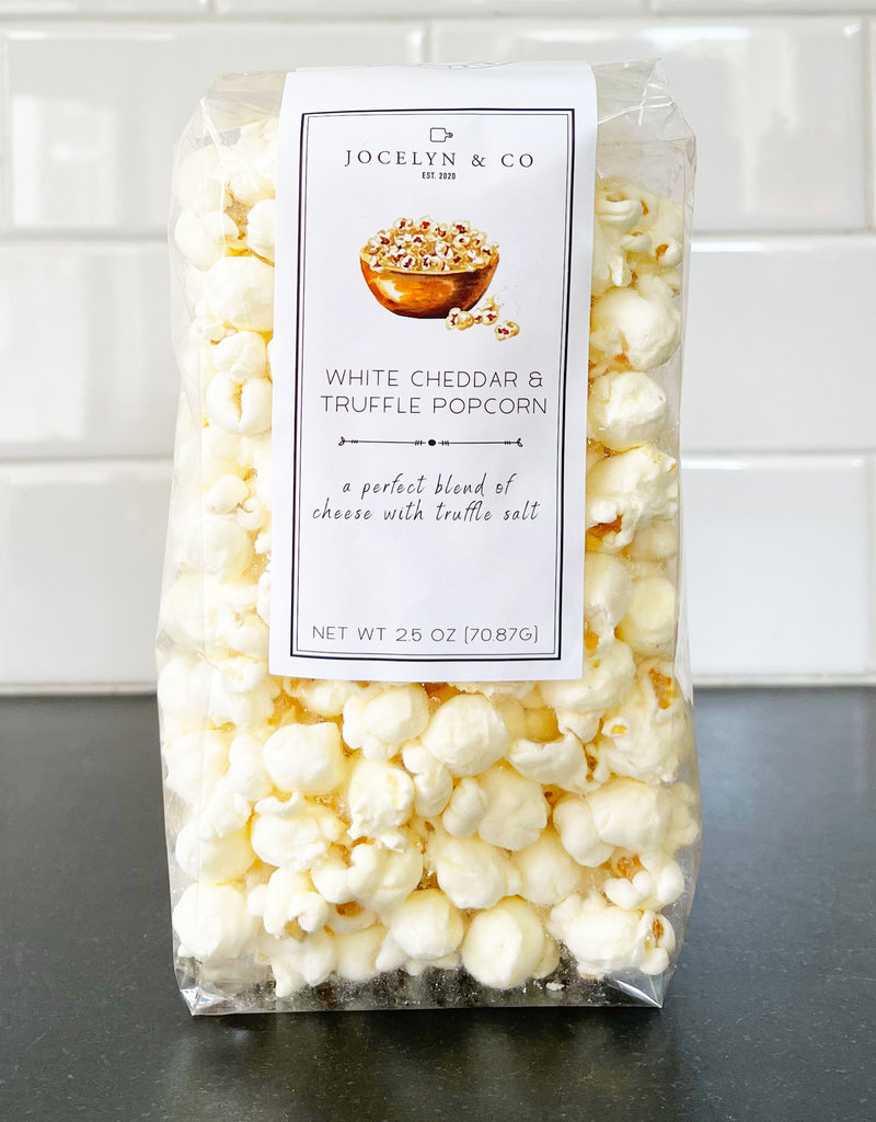 Jocelyn & Co. White Cheddar & Truffle Popcorn