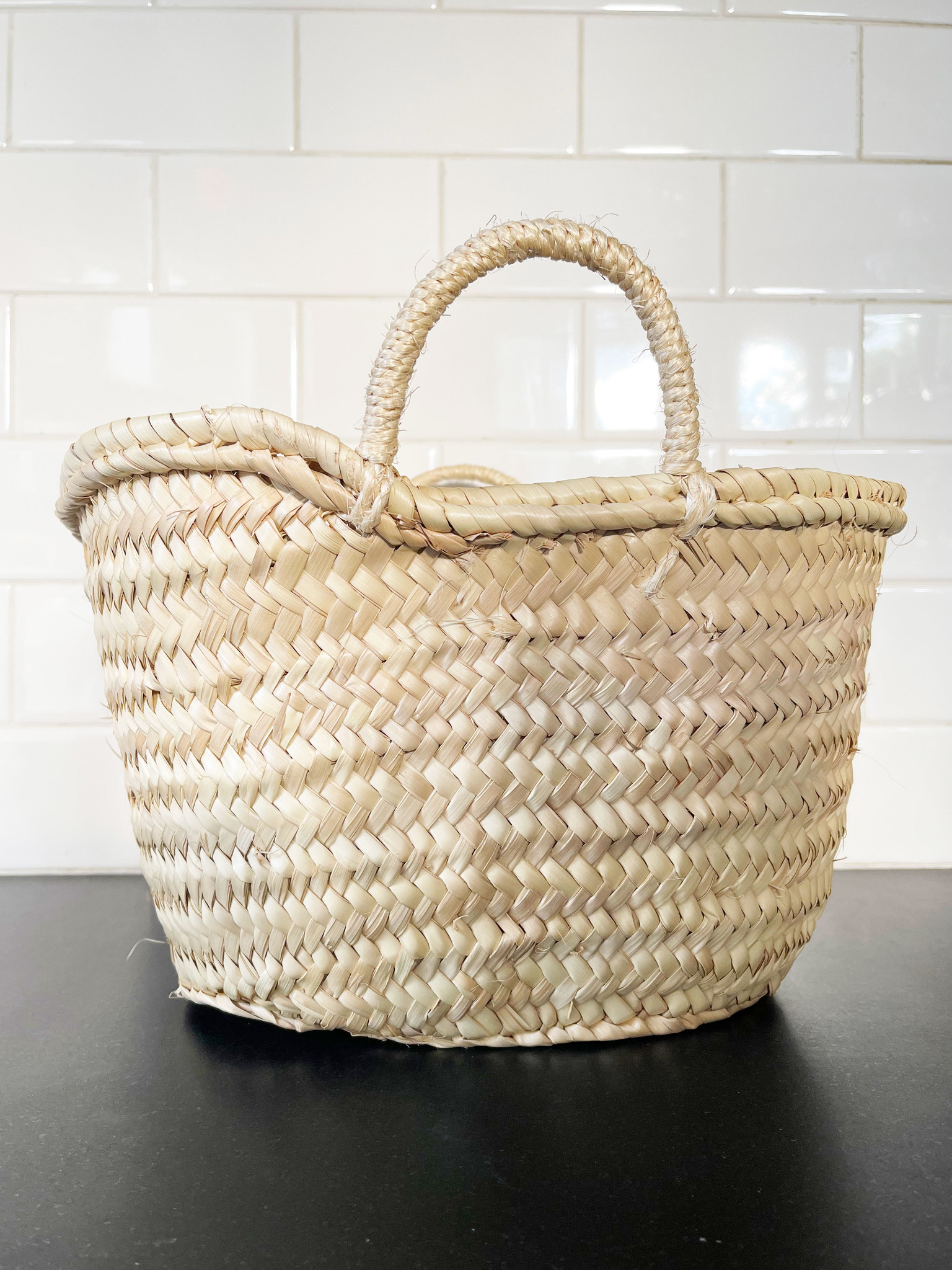 Socco Designs Medium French Market Basket - CORK