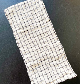 Black & White Grid Cotton Tea Towel