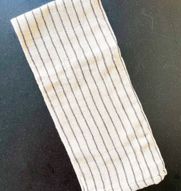 Black & White Striped Cotton Tea Towel