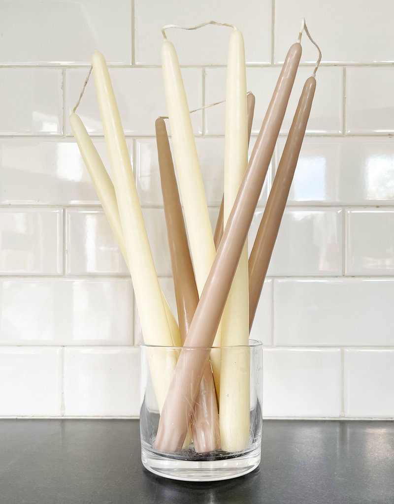 Taper Candles Oatmeal CORK