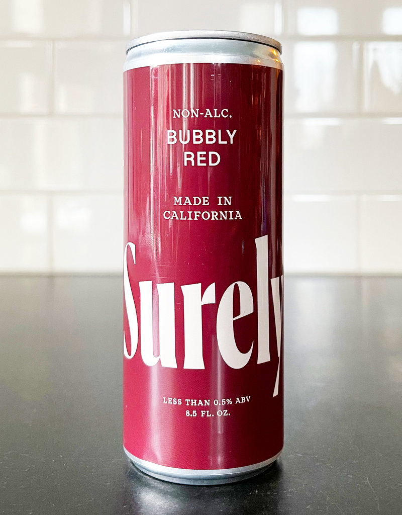 Surely Bubbly Red Can