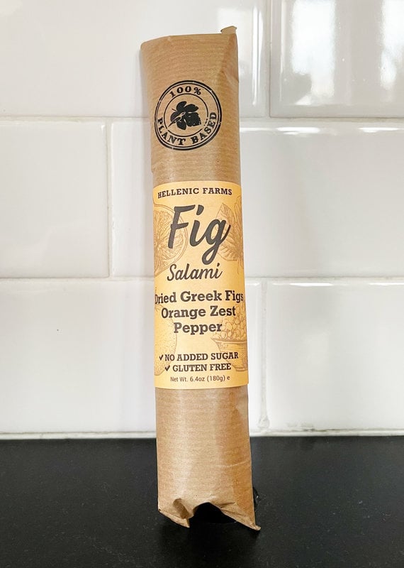 Hellenic Farms Vegan Fig Salami - Orange Zest & Aleppo Pepper