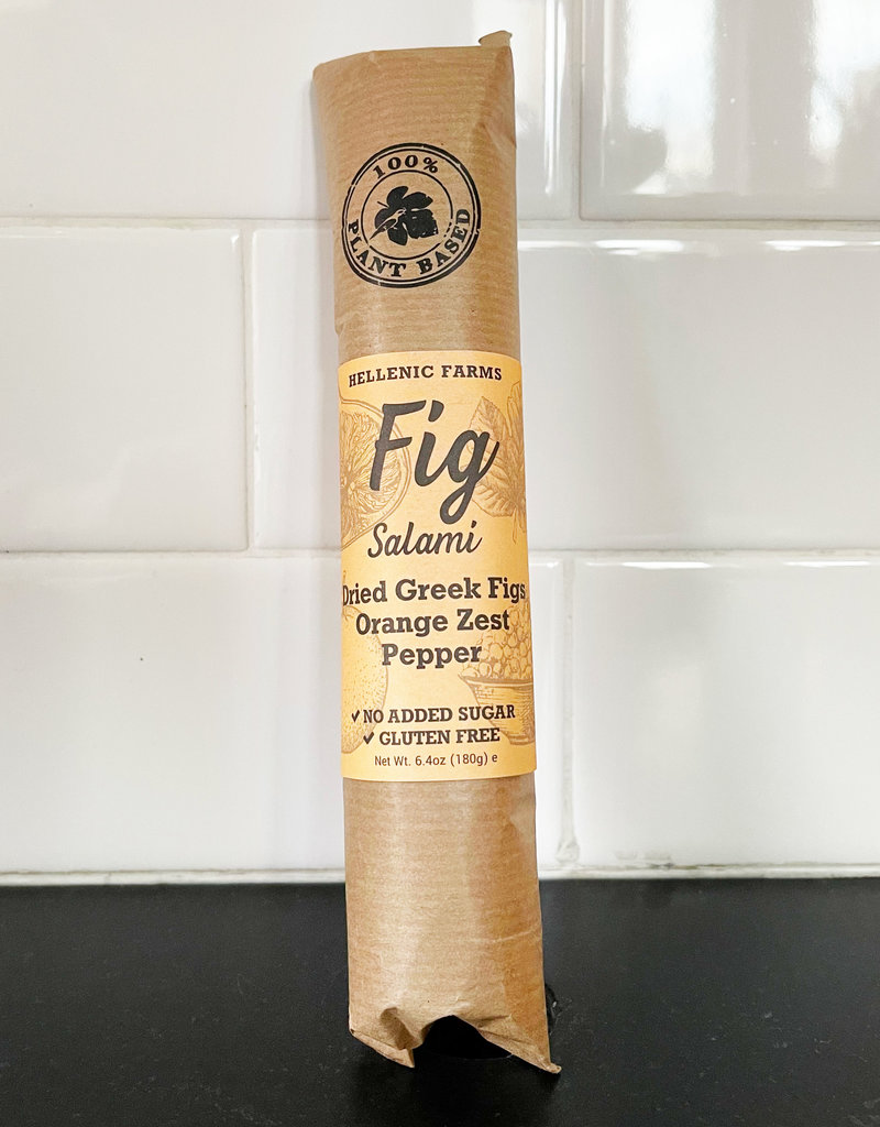 Hellenic Farms Vegan Fig Salami - Orange Zest & Aleppo Pepper