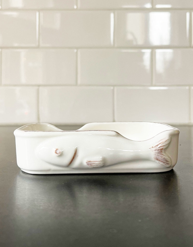 Ceramic Conservas Dish - White