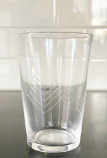 Sienna Etched Water Glass
