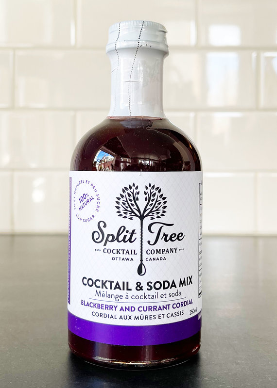 Split Tree Blackberry Blackcurrant Cordial Cocktail and Soda Mix