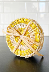 Yellow Seagrass Coasters