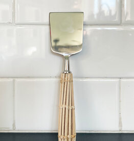 Stainless Steel + Rattan Cheese Knife