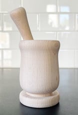 Earth & Nest Beech Wood Mortar and Pestle