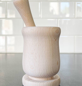 Earth & Nest Beech Wood Mortar and Pestle