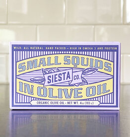 Siesta Co. Small Squids in Organic Extra Virgin Olive Oil