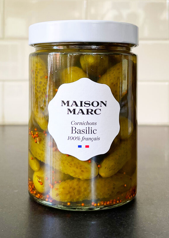 Maison Marc Malossol Cornichons with Basil