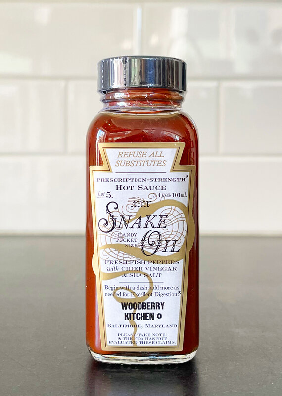 JQ Dickinson Appalachian Mercantile Woodberry Kitchen Snake Oil Hot Sauce