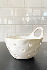Stoneware Colander with Handle - Small