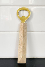 Brass & Mango Wood Bottle Opener